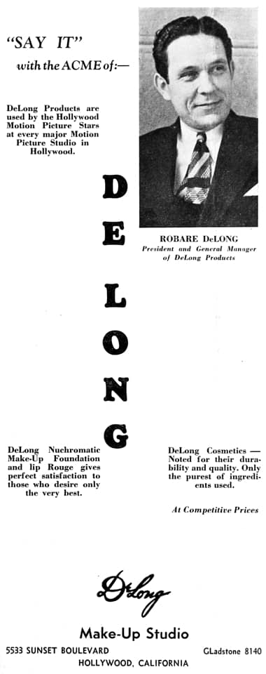 1934 DeLong Cosmetics