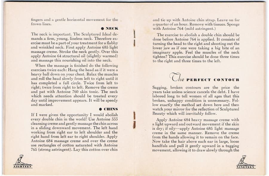 1932 Antoine de Paris his Method pages 18-19