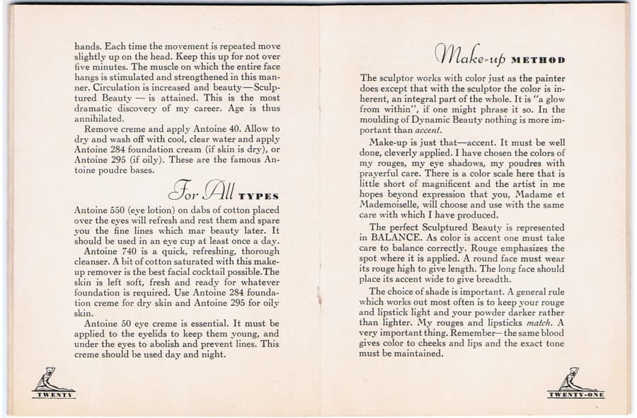 1932 Antoine de Paris his Method pages 20-21