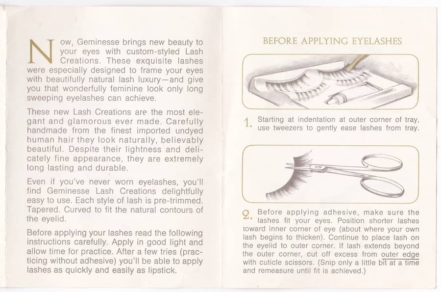 Geminesse Lash Creations panels 2, 3