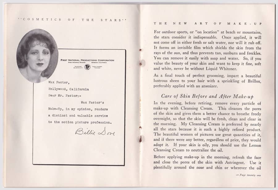 1929 The New Art of Society Make-up pages 18-19