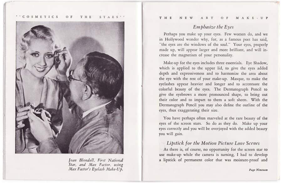 1931 The New Art of Society Make-up pages 16-17