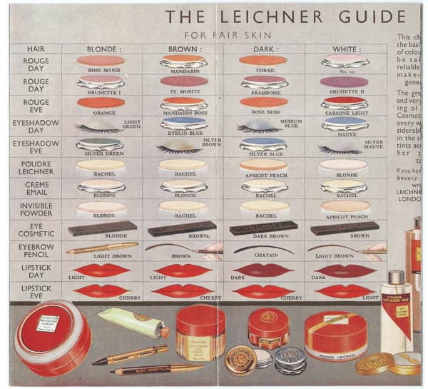 Leichner Guide for Perfect Make-up side 1 panels 1,2