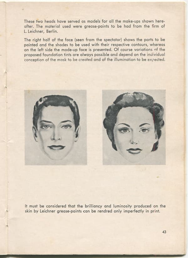 Leichner Stage Make Up page 43