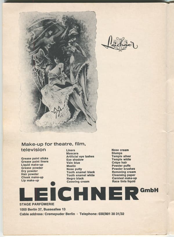 Leichner Stage Make Up page 54