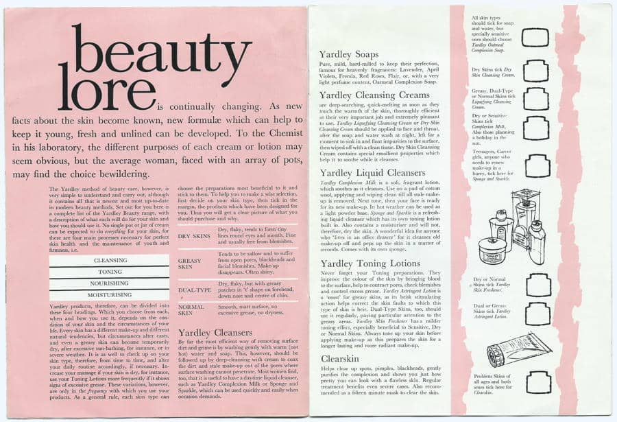 Beauty by Yardley page 1