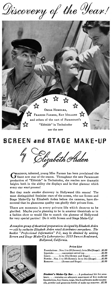 1937 Elizabeth Arden Screen and Stage Make-up