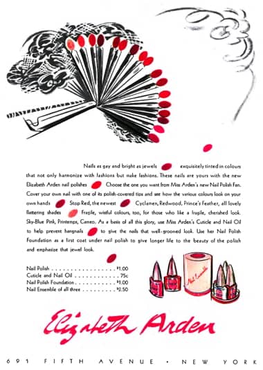 1939 Elizabeth Arden Nail Polish