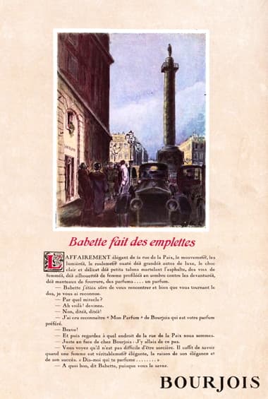 1925 Bourjois Babette fait des emplettes