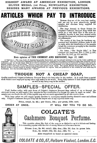 1888 Colgate Cashmere Bouquet London