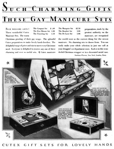 1927 Cutex Manicure Sets