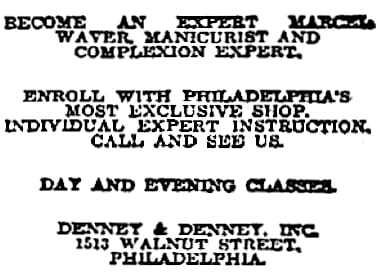 1920 Denney and Denney training school