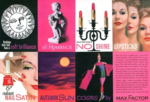 1961 Max Factor Autumn Sun promotion