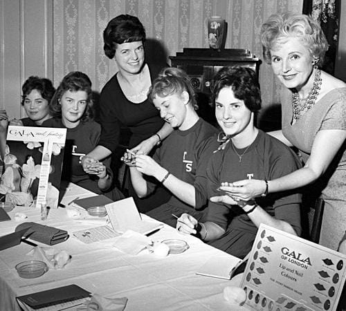 Manicurists using Gala Nail Colour