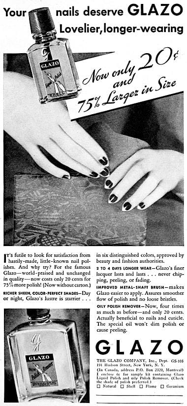 1935 Glazo Nail Polish