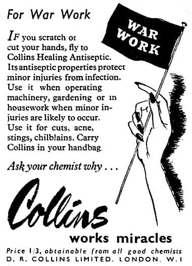 1942 Collins Healing Antiseptic