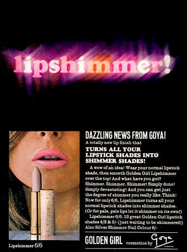 1965 Goya Lipshimmer Lipsticks