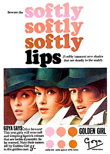 1966 Goya Soflty shades of Golden Girl Lipstick