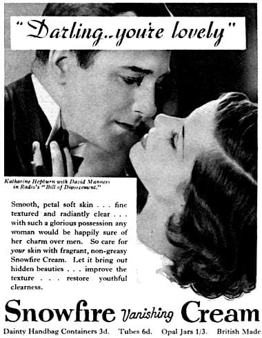 1934 Snowfire Vanishing Cream