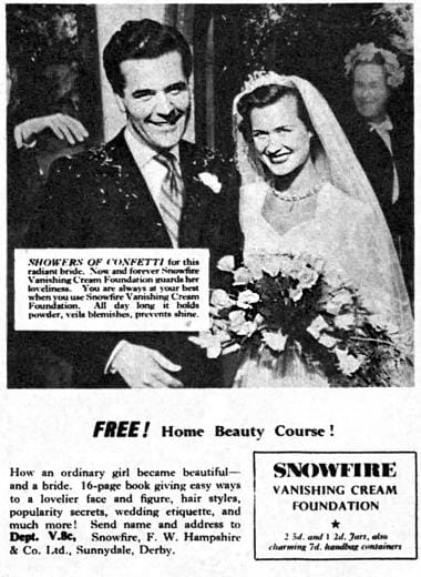 1950 Snowfire Vanishing Cream