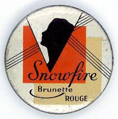 Snowfire Rouge container introduced in 1935