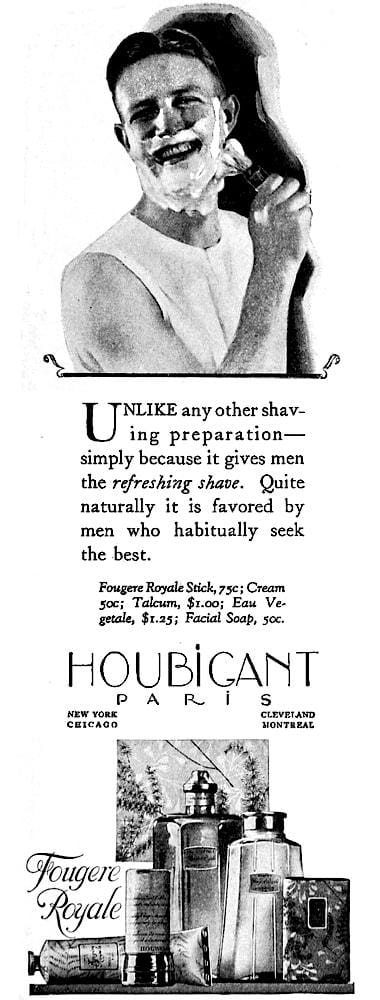 1926 Houbigant Fougere Royale toiletries for men