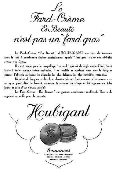 1937 Houbigant Fard Creme