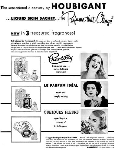 1952 Houbigant Liquid Skin Sachets