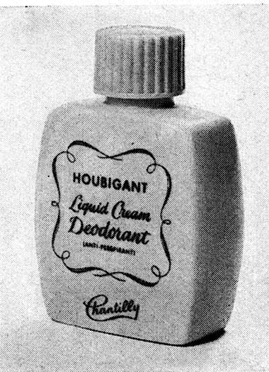 1953 Houbigant Chantilly Liquid Cream Deodorant