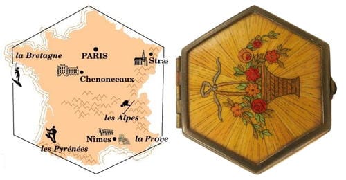 Above: Houbigant hexagonal-shaped compact