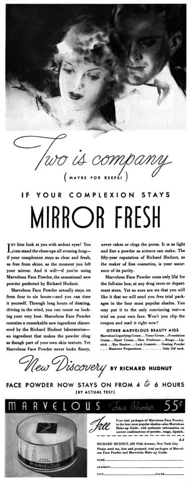 1934 Marvelous Face Powder