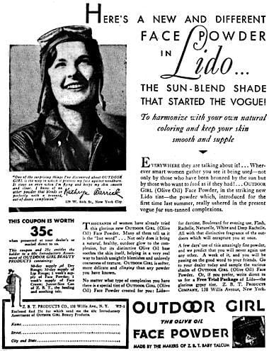 1929 Outdoor Girl Olive Oil Face Powder