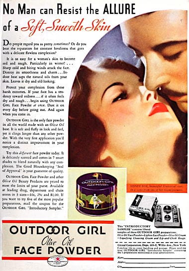 1930 Outdoor Girl Face Powder