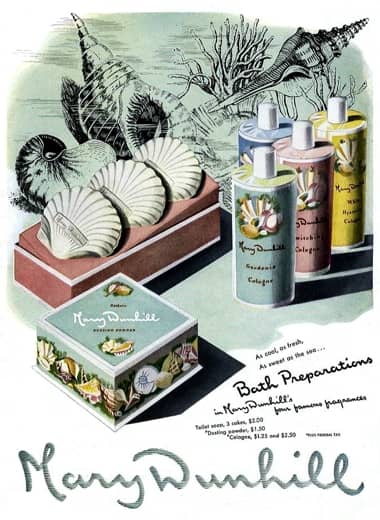 1945 Mary Dunhill Bath Preprations