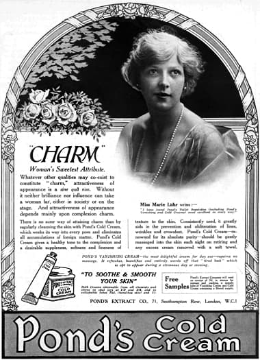 1924 Ponds Cold Cream