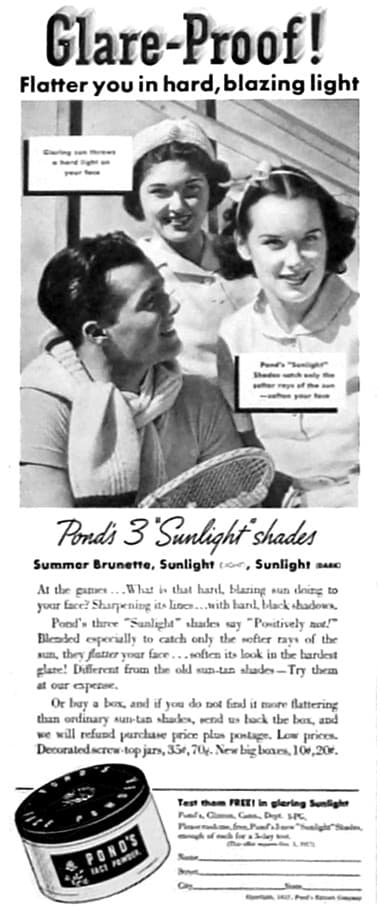 1937 Ponds Face Powder