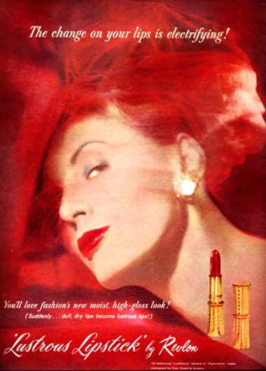 1958 Revlon Lustrous Lipstick