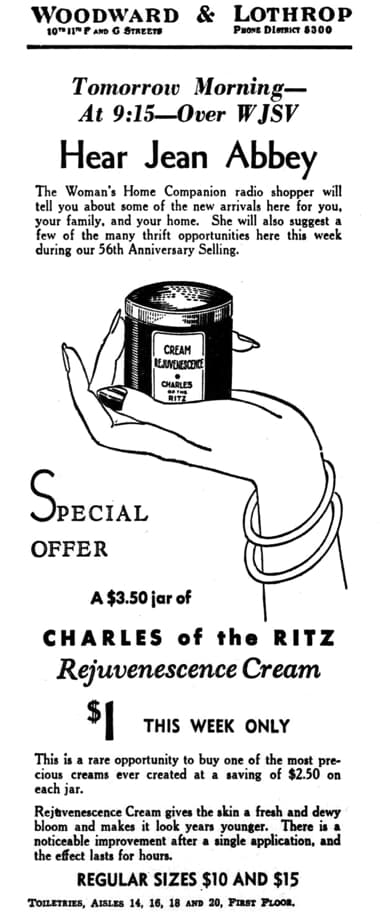 1936 Rejuvenescence Cream