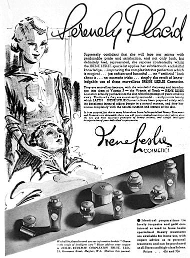 1936 Irene Leslie Cosmetics