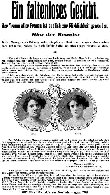 1910 A wrinkle free face from Harriet Meta Smith