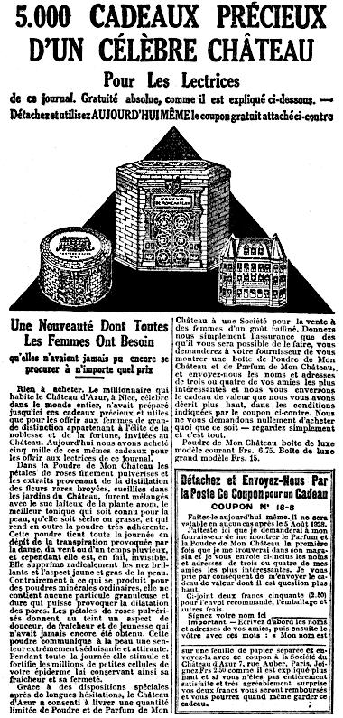 1928 Poudre and Parfum de Mon Chateau