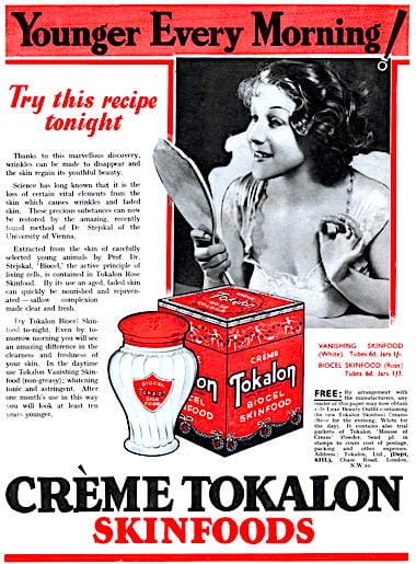 1933 Tokalon Skin Food