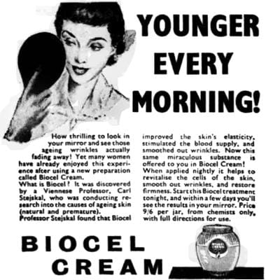 1958 Chase Laboratories Biocel Cream