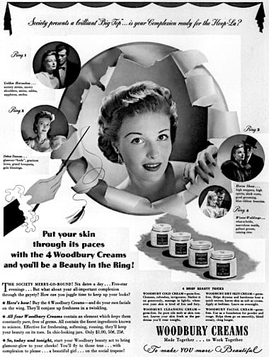 1940 Woodbury skin creams