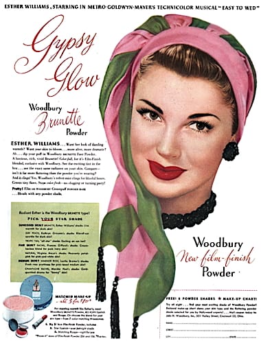 1946 Woodbury Film-Finish Powder