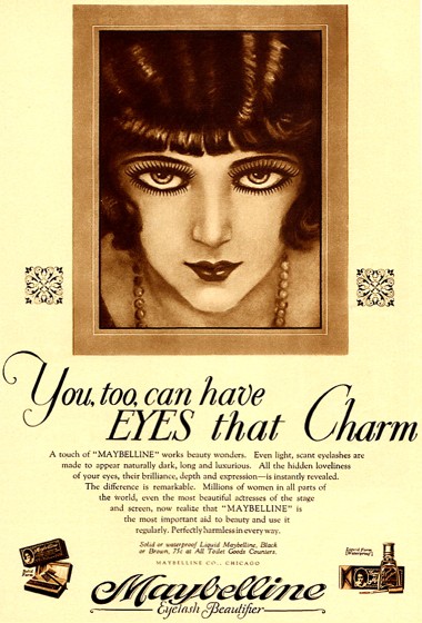 1928 Maybelline cake and liquid mascara