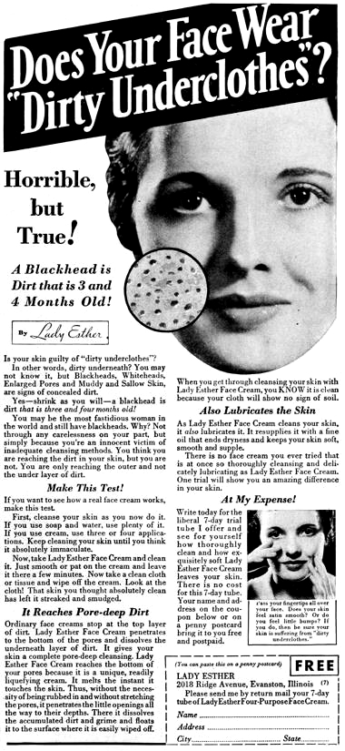 1934 Lady Esther Face Cream