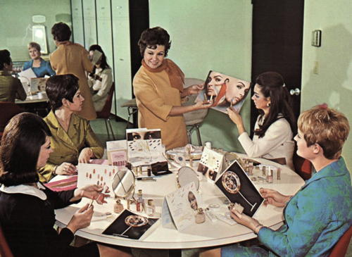 1967 Max Factor sales training meeting