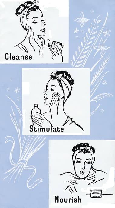 1954 Dorothy Gray Cleanse, Stimulate, Nourish