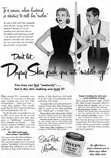 1955 Ponds Dry Skin Cream